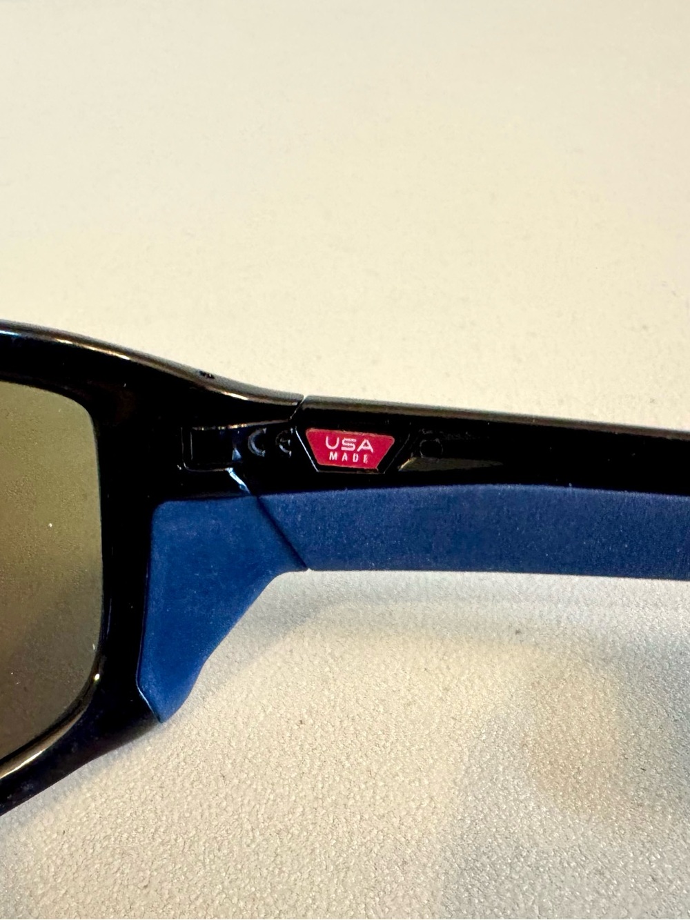 New men’s Oakley Straighlink sunglasses OO9331-04 black and blue frames lenses - Picture 6 of 11